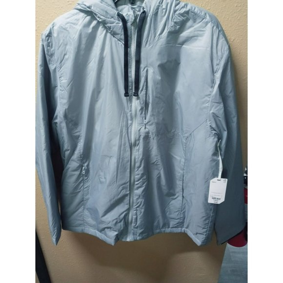 Stylus mens grey windbreaker hoodie size large - Picture 1 of 9